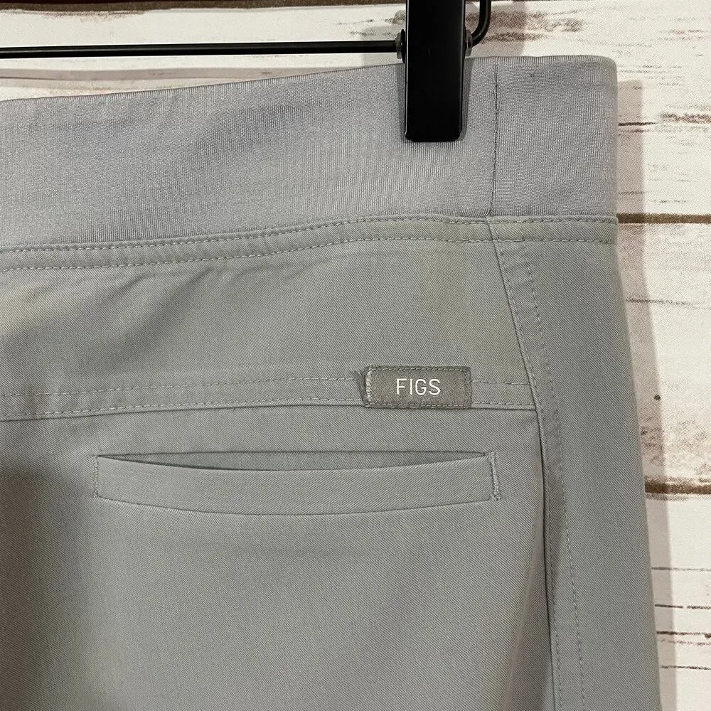 Figs Men's Axim Cargo Scrub Pants - Gray - Small